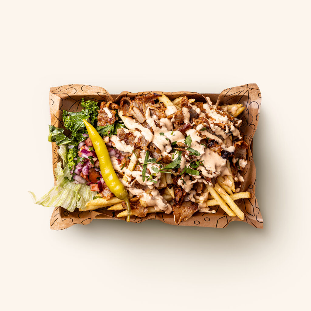 Gyrostallrik med pommes