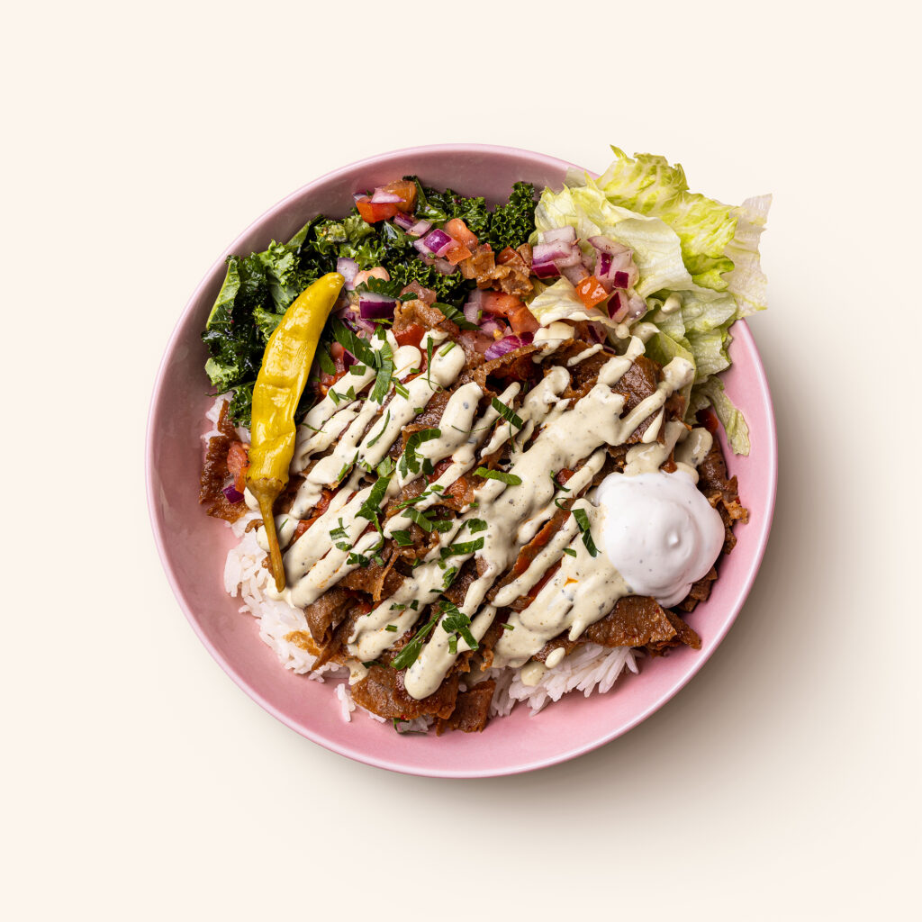 Kebabtallrik med ris