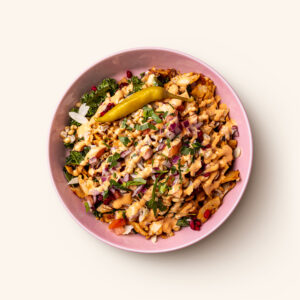 Växtbaserad kebabsallad